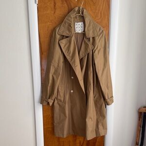 Tory Burch sister launched Trade Mark Tan Trench Coat women’s sz L waterproof